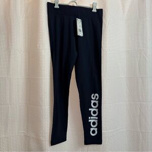 Adidas Womens M Navy Leggings NEW